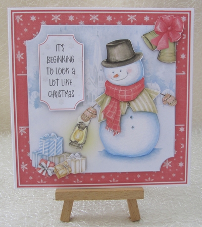Snowman Red Scarf Mini Kit by Julie Jenner