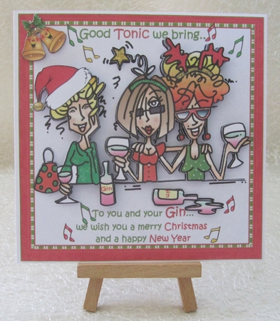 8x8 JJ and friends bring good tonic for Christmas mini kit by Julie Jenner