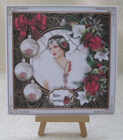 Art Deco Ornate 07 Christmas Mini Page Kit by Julie Jenner
