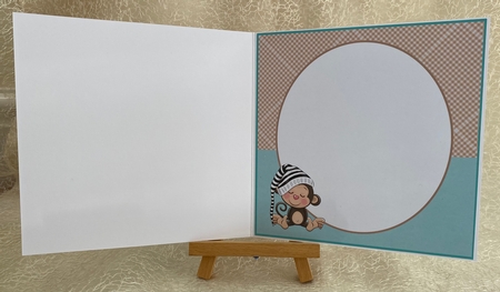 7X7 Little Sleepy Monkey Blank Insert & More decoupage Layers  by Julie Jenner