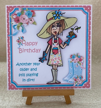 J.J still digging in the dirt 8x8 & 5x7 mini kit by Julie Jenner