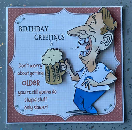 Larry dont worry about getting older 7x7 & A5 mini kit by Julie Jenner