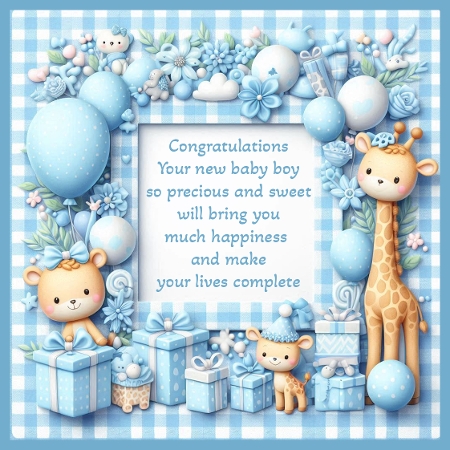 Baby Frames blue by Julie Jenner