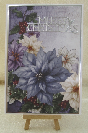 Poinsettia Christmas Spray Lilac by Julie Jenner
