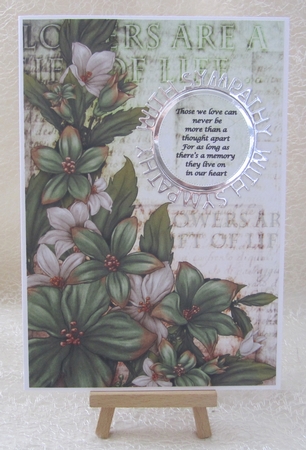 Sophia Floral Spray Paper Aqua by Julie Jenner