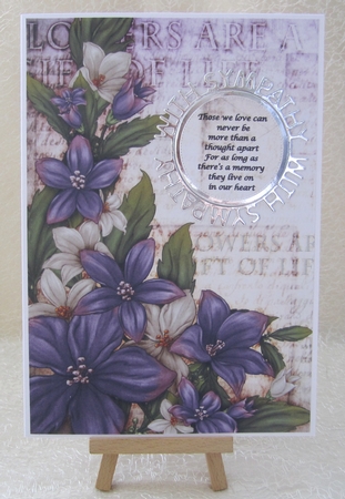 Sophia Floral Spray Paper Lilac by Julie Jenner