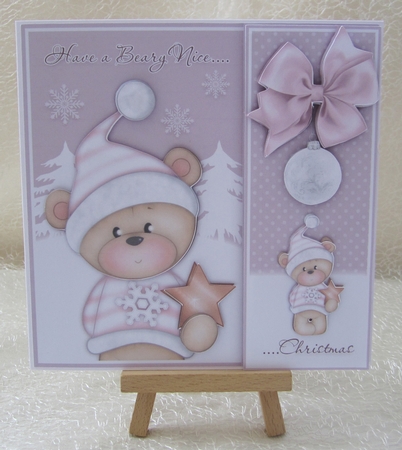 Beary Nice Christmas Pink Mini Kit by Julie Jenner