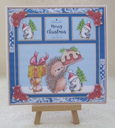 Cute Christmas Critters (Blue) by Julie Jenner