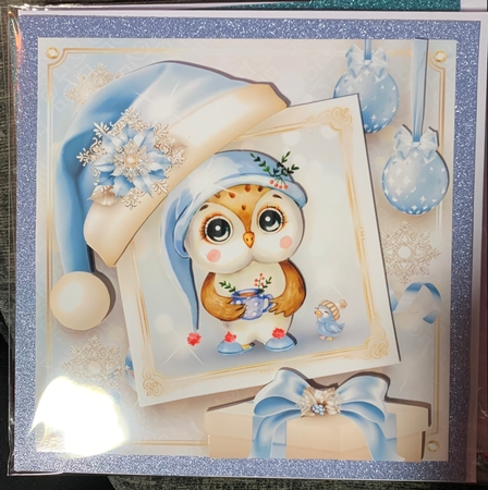 Christmas Winter Morning with Owl Mini Kit by julie Lill