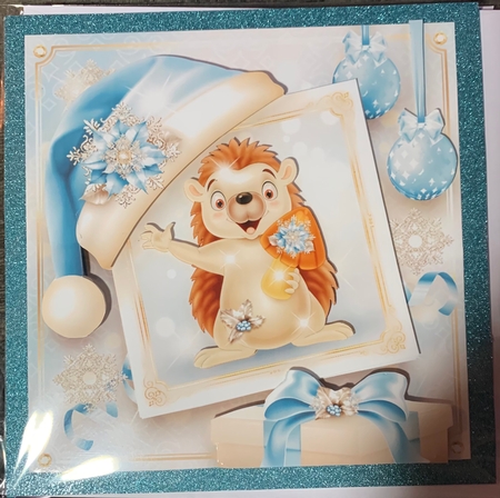 Christmas Winter with Cute Hedgehog Mini Kit by julie Lill