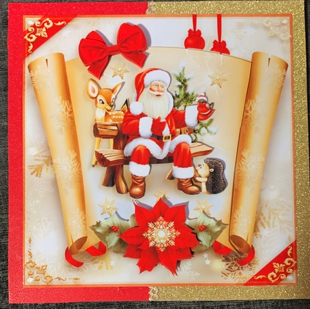 Christmas Santa Claus with Cute Animals Mini Kit by julie Lill