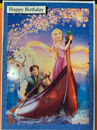 Tangled 2 A5 Quick Card by julie Lill