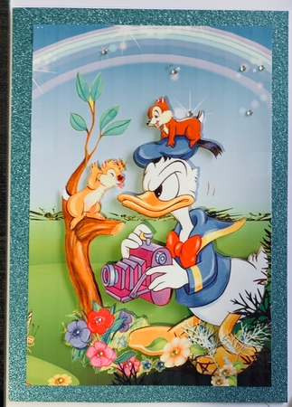 Donald Duck A5 Quick Card by julie Lill