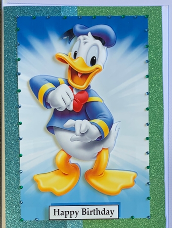 Donald Duck A5 Quick Card by julie Lill