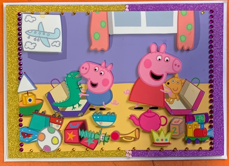 Peppa Pig and George Playing with Toys by julie Lill