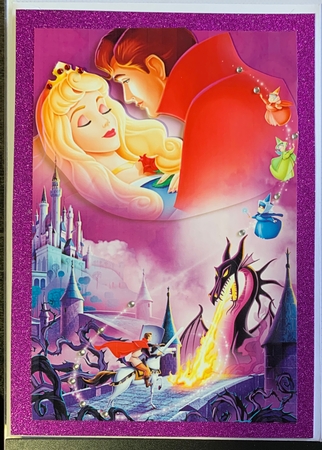 Sleeping Beauty A5 Quick Card by julie Lill