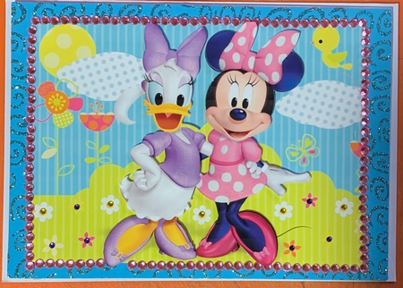 Minnie Mouse and Daisy Duck Quick Card by julie Lill