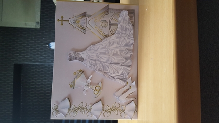 Ivory Bride Wedding Decoupage by Julie Lumsden