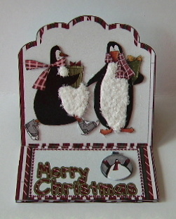 Penguins Easel Card by Julie Lynch