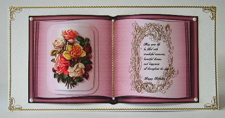 Roses Decoupage and Pryamage Book by Julie Lynch