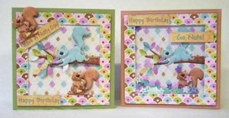 Go Nuts! Shaker/picture Frame Card by Julie Lynch