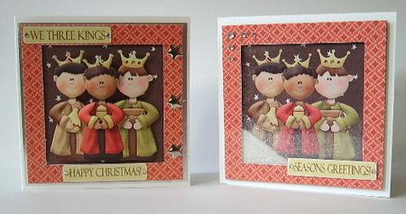We Three Kings Shaker/picture Frame Card by Julie Lynch