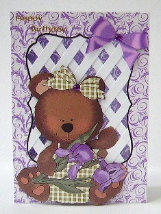 Iris Bear - Trellis Card Kit by Julie Lynch
