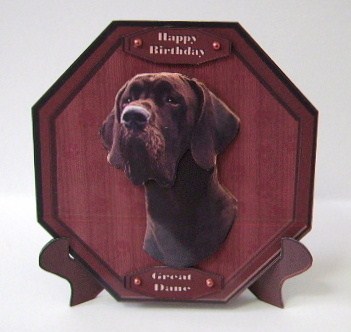 Great Dane Plaque & Stand by Julie Lynch