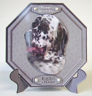 English Setter Plaque with Stand by Julie Lynch