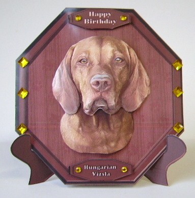 Hungarian Vizsla Plaque & Stand by Julie Lynch