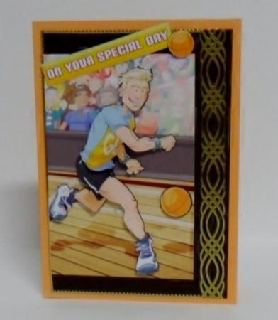 Netball Dude (male) by Julie Lynch