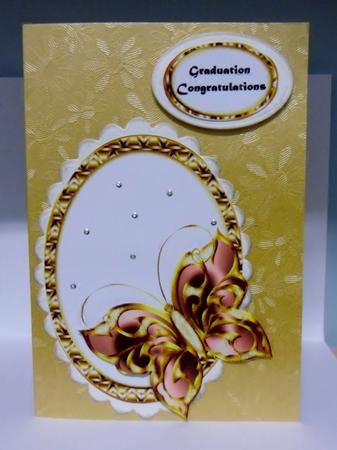 Oval Frame with Butterfly Topper 1 by Julie Lynch