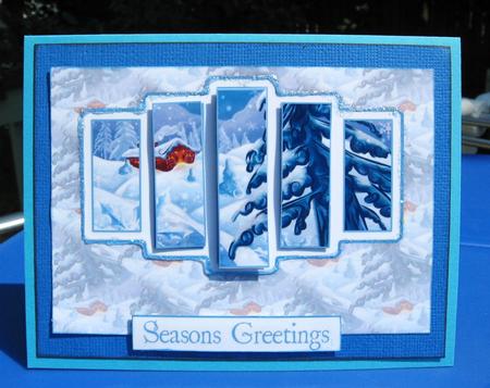 Brand New Winter Scene Panel Card Kit by Julie Mansell