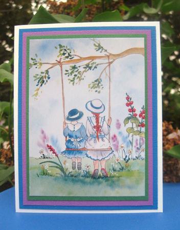Original Watercolour Painting - Swing Time by Julie Mansell