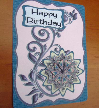 Happy Birthday Tea Bag Floral by Julie Mansell