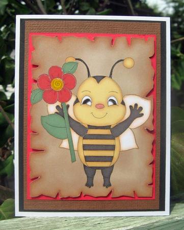 4 Cute Honey Bee Toppers by Julie Mansell