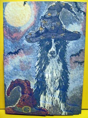 Witch, Oh Witch Hat Shall It Be? Halloween Wavy Corner by Julie Mansell
