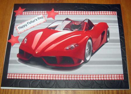 Lovely Shiny Red Car by Julie Mansell