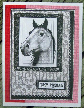 Monochrome Horse by Julie Mansell