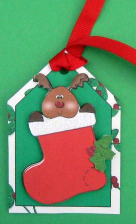 Reindeer Christmas Tags by Julie Mansell
