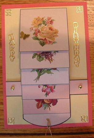 Vintage Flowers Waterfall by Julie Martin