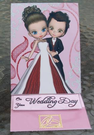 Your Wedding Day Easel Card by Julie Mathewson