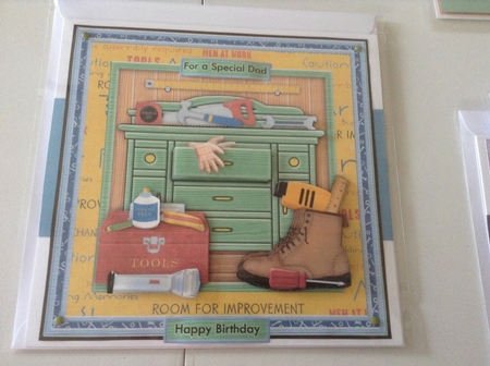 Tool Shed Male Birthday 8x8 Mini Kit & Decoupage Featured Gallery Photo