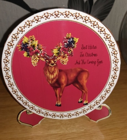 Christmas Stag Plate kit by Julie McGregor