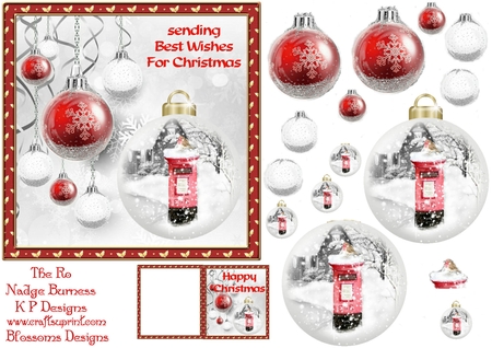 A Touch of Red Bauble by Julie McGregor