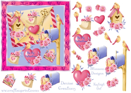 Valentine Birds by Julie McGregor