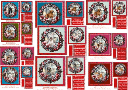 Christmas Morning Dog Bundle 4 by Julie McGregor