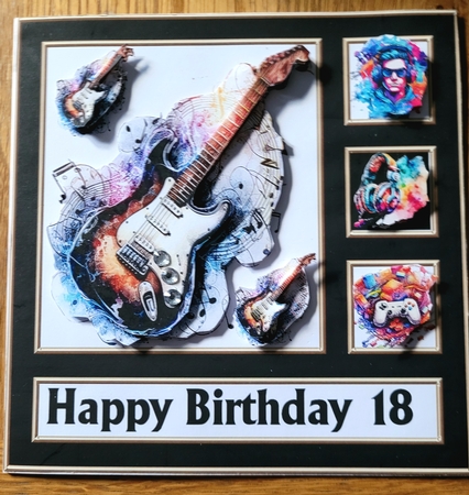 music and gamer 7x 7 design by Julie McGregor
