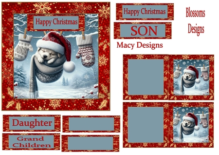 Christmas Snow Puppys by Julie McGregor