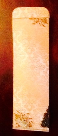 Gold Christmas Church Cutlery Wrap by Julie McGregor